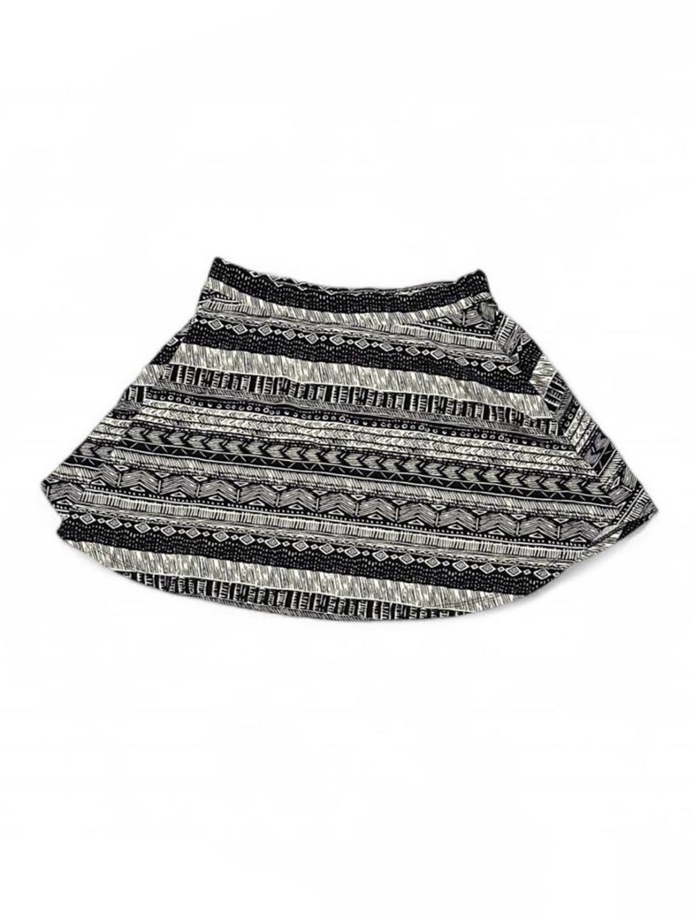 Junior’s Girl’s Forever 21 Black and White Multi Design Mini Skirt Size 13/14